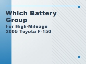Identifying the Correct Battery Group for a Toyota F-150